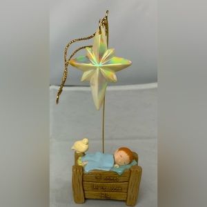 O come let us adore him Christmas tree ornament